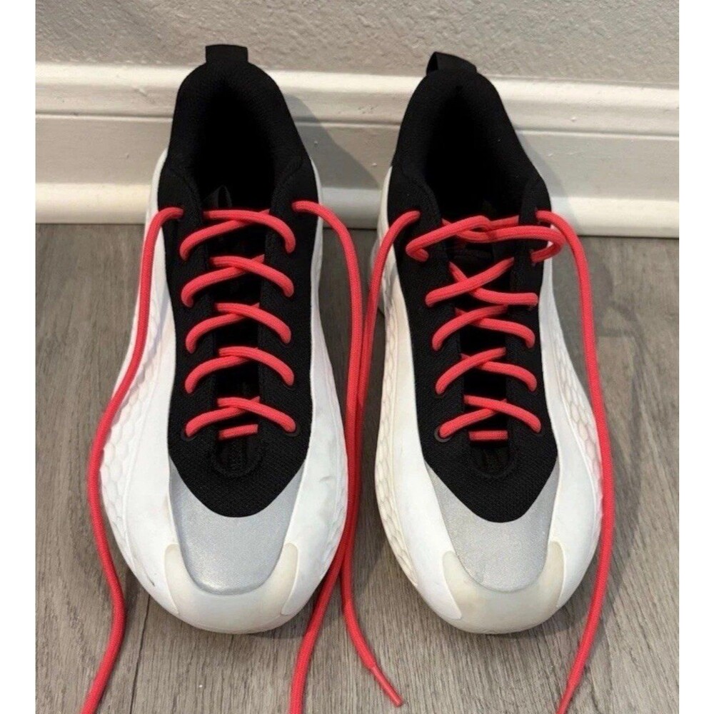 ADIDAS Anthony Edwards 1 Low Top White & Black Shoes JQ6140 Size 9 New